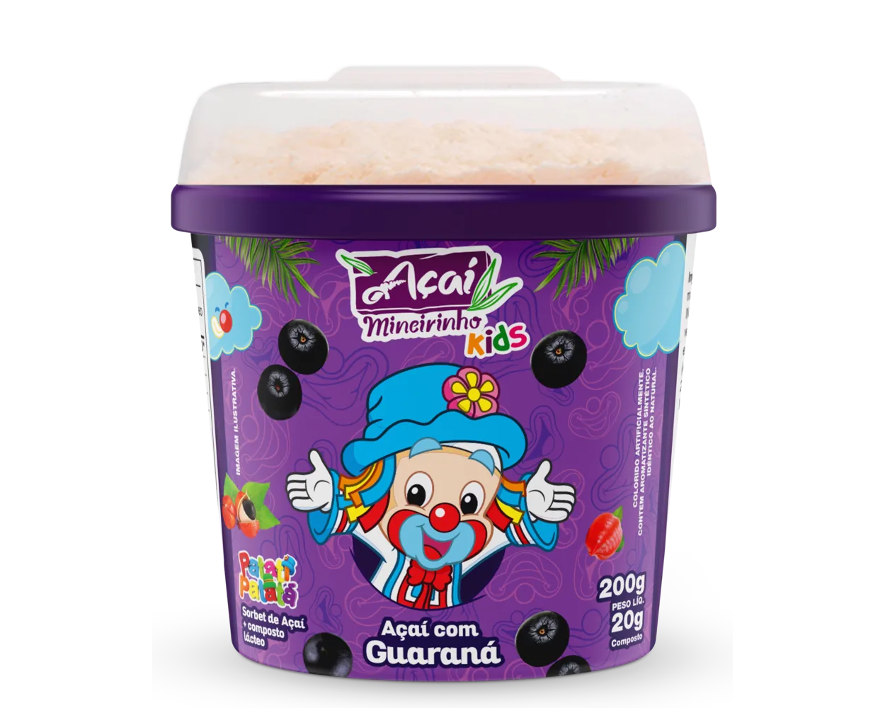 Açaí com Guaraná 200g — Açaí Mineirinho