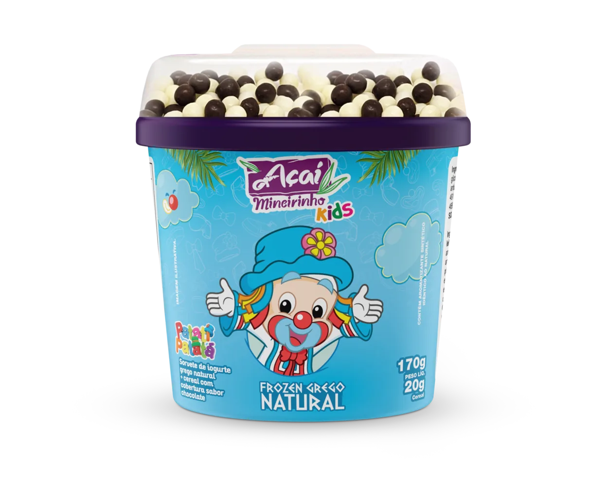 Frozen Grego Natural 190g — Açaí Mineirinho
